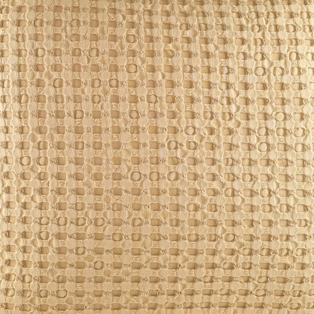 Almofada KULURI 50x50 Algodão Amarelo Mostarda com favos