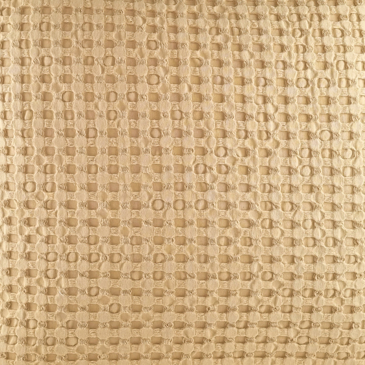 Cushion KULURI 50x50 Mustard Yellow Cotton with Honeycomb