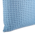 Cushion KULURI 50x50 Light Blue Cotton with Honeycomb