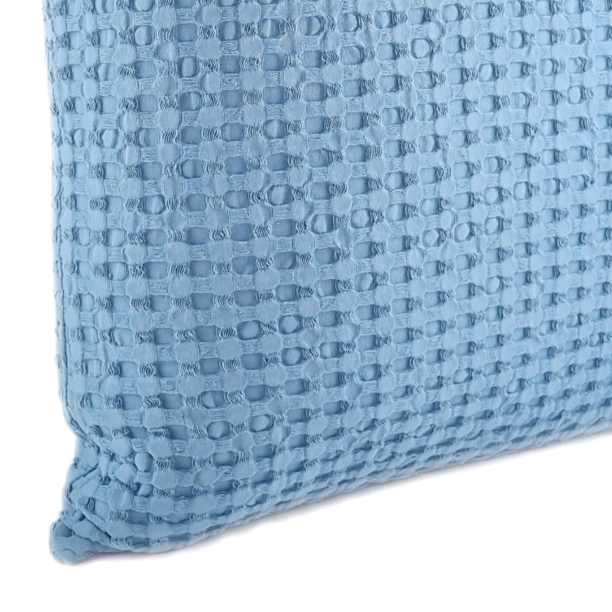 Cushion KULURI 50x50 Light Blue Cotton with Honeycomb