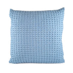 Cushion KULURI 50x50 Light Blue Cotton with Honeycomb