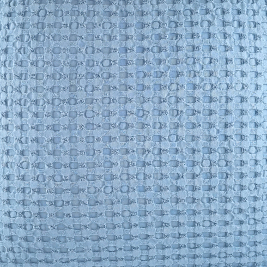 KULURI Cushion 50x50 Light Blue Cotton with Honeycomb