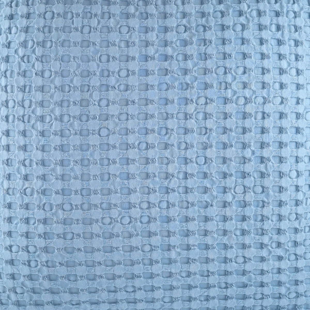 Cushion KULURI 50x50 Light Blue Cotton with Honeycomb