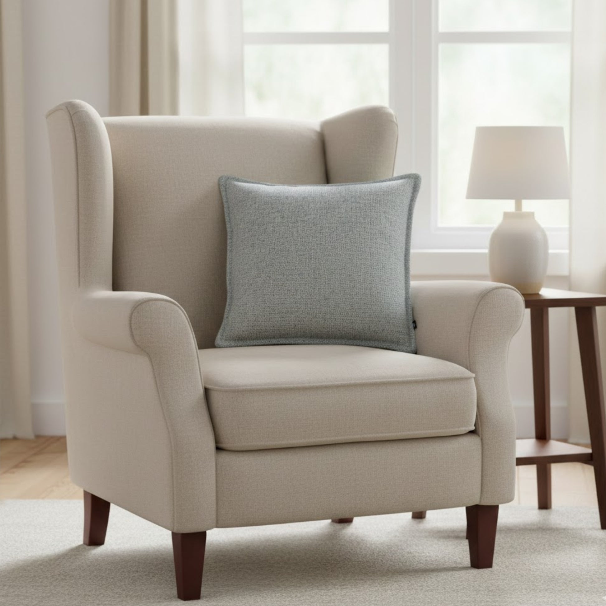 Almofada KULURI 50x50 em tons de Verde e paleta