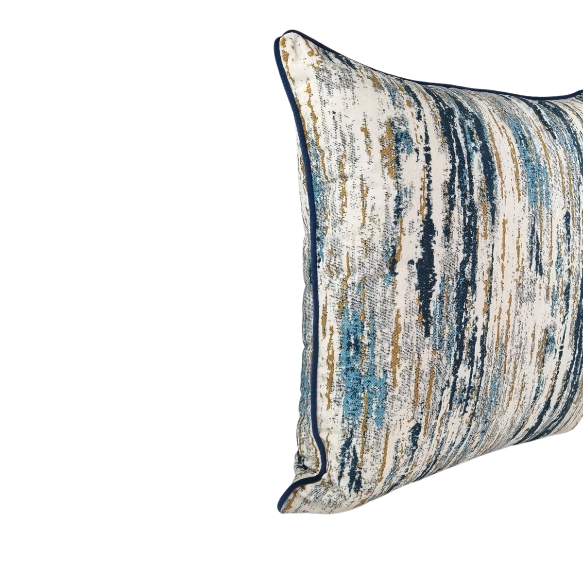 MUDELL Cushion 45x45 Velvet Blur Blue with piping