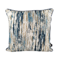 Almofada MUDELL 45x45 Veludo Blur Azul com vivo