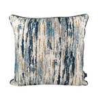 Almofada MUDELL 45x45 Veludo Blur Azul com vivo