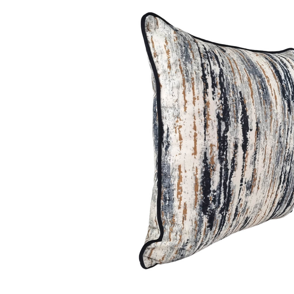 MUDELL Cushion 45x45 Velvet Blur Gray with piping