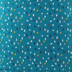 Almofada MUDELL 45x45 Algodão Azul Verde com folhas coloridas