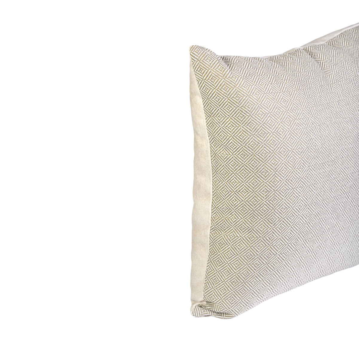 MUDELL Cushion 45x45 Beige Khaki with Velvet Back