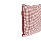 Cushion MUDELL 45x45 Bordeaux Pied Poule with Velvet Back