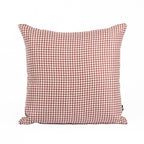 Cushion MUDELL 45x45 Bordeaux Pied Poule with Velvet Back