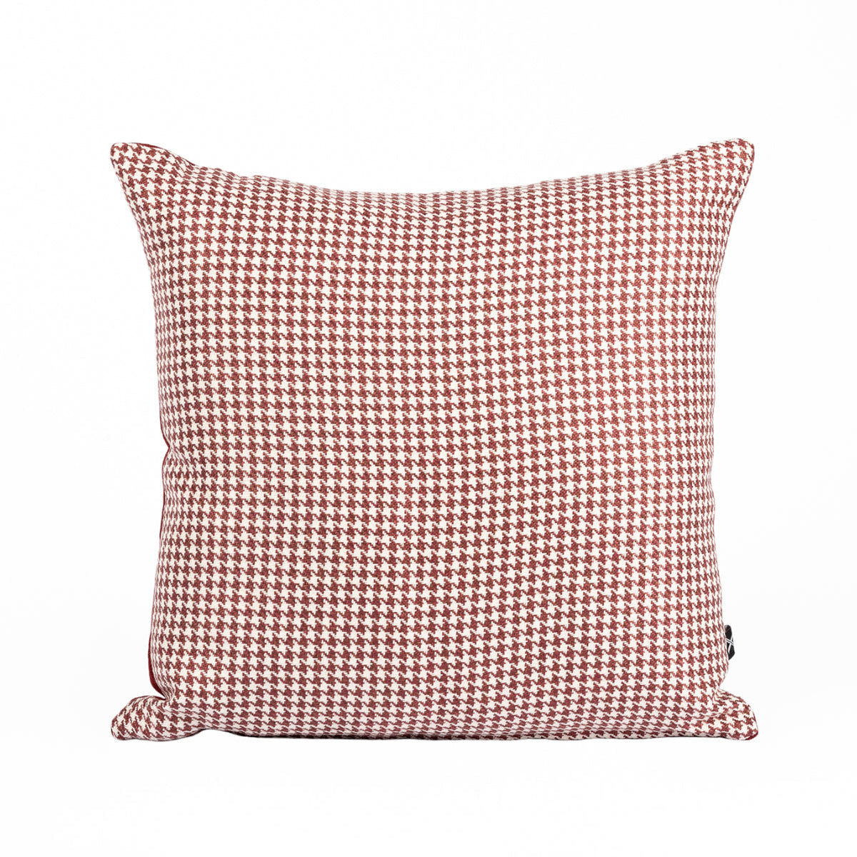 Almofada MUDELL 45x45 Bordeaux Pied Poule com Verso Veludo