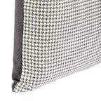 Cushion MUDELL 45x45 Anthracite Gray Pied Poule with Velvet Back