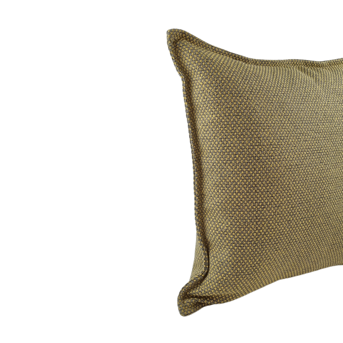MUDELL Cushion 45x45 Gray and Mustard with border