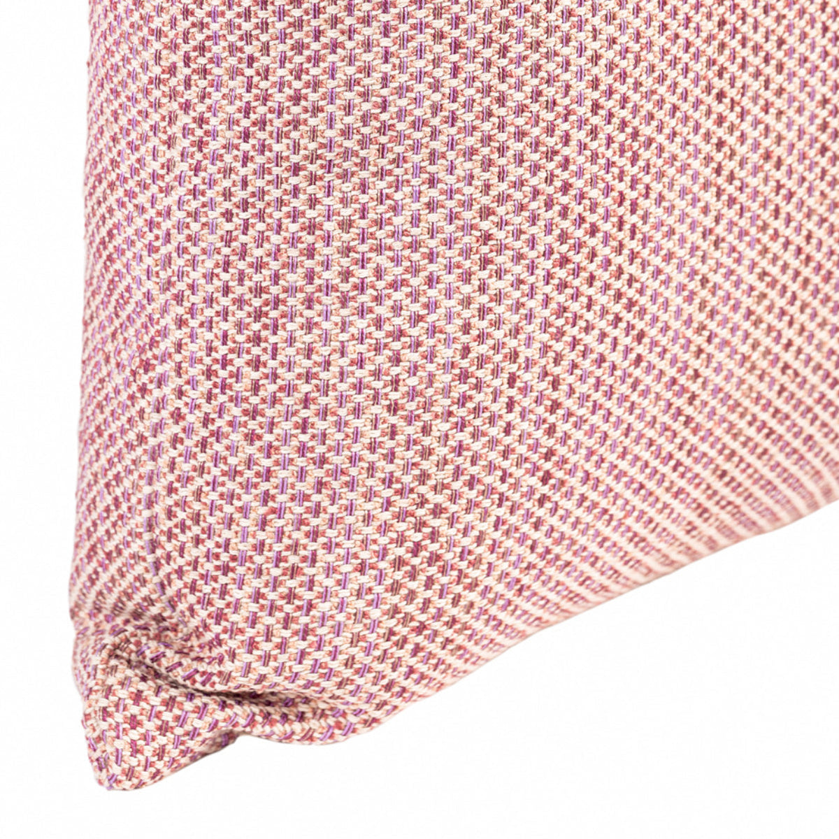 Almofada MUDELL 45x45 Rosa e Bege Entrelaçado