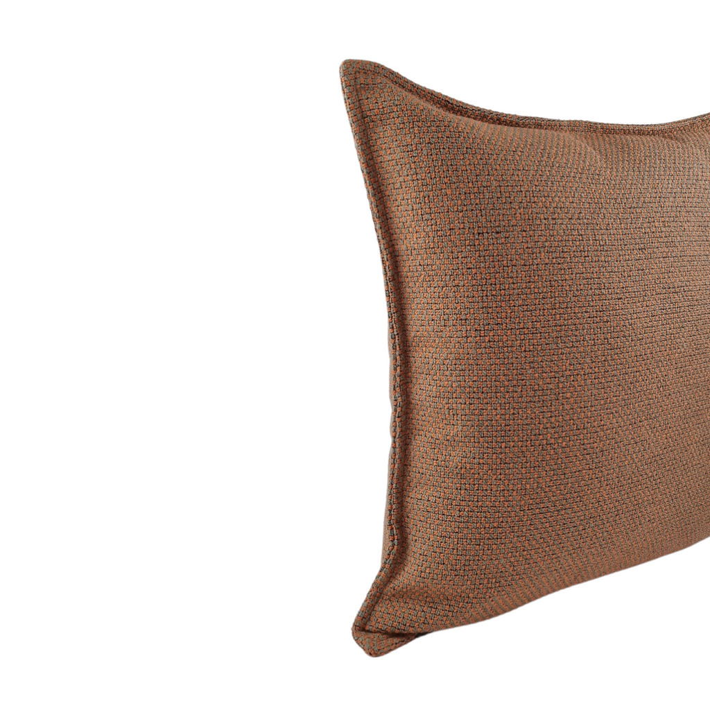 MUDELL Cushion 45x45 Terracotta and Gray with border