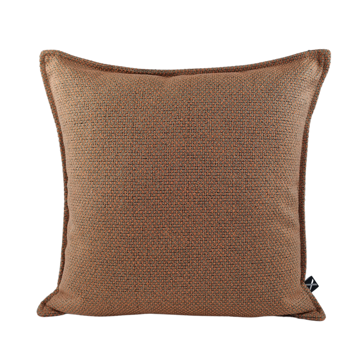 MUDELL Cushion 45x45 Terracotta and Gray with border