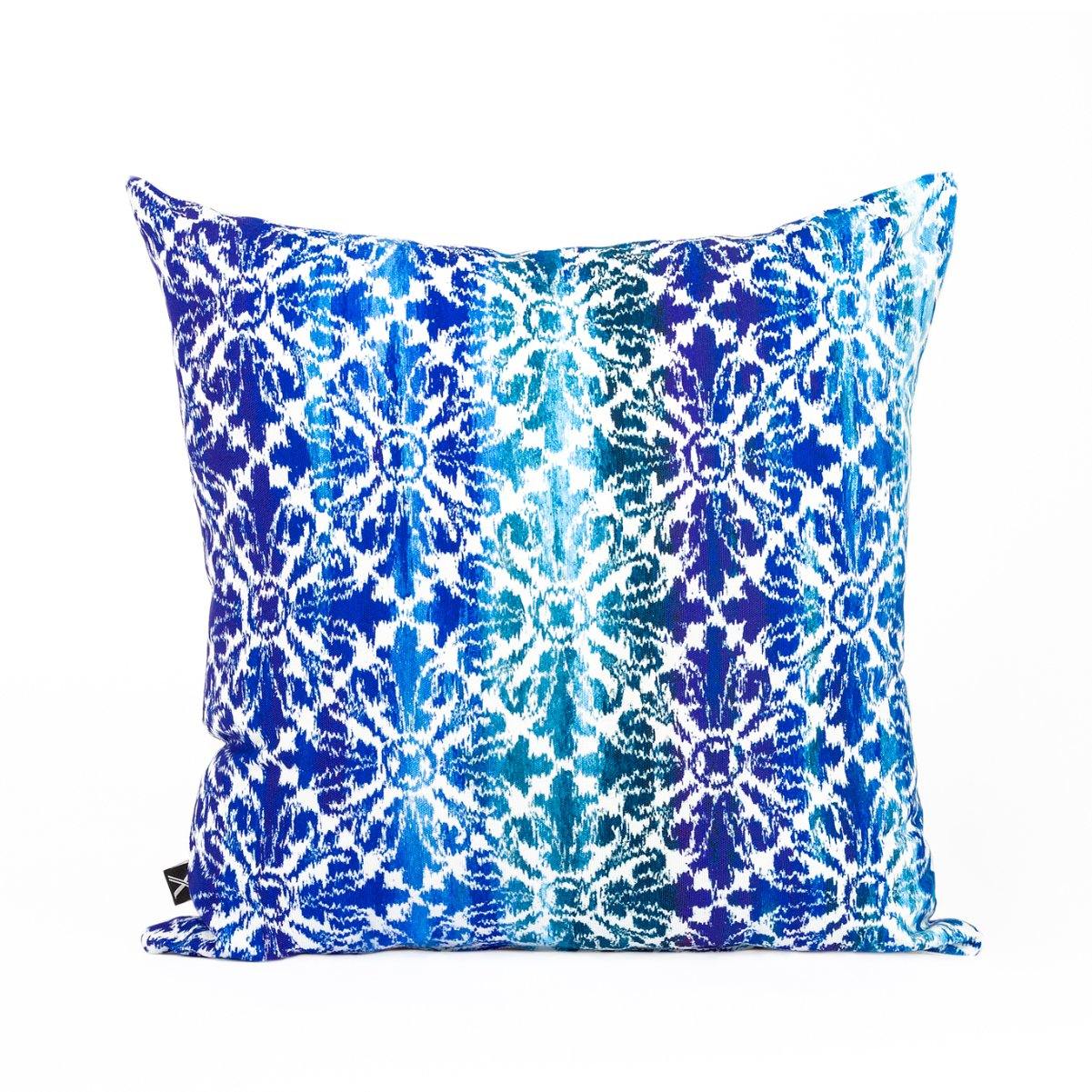Almofada MUDELL 45x45 Tie Dye Azul Gradiente - KUXIN // Home Fashion