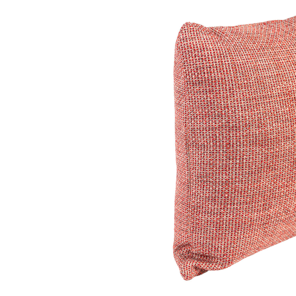 Almofada MUDELL 45x45 Vermelho e Cinza Entrelaçado