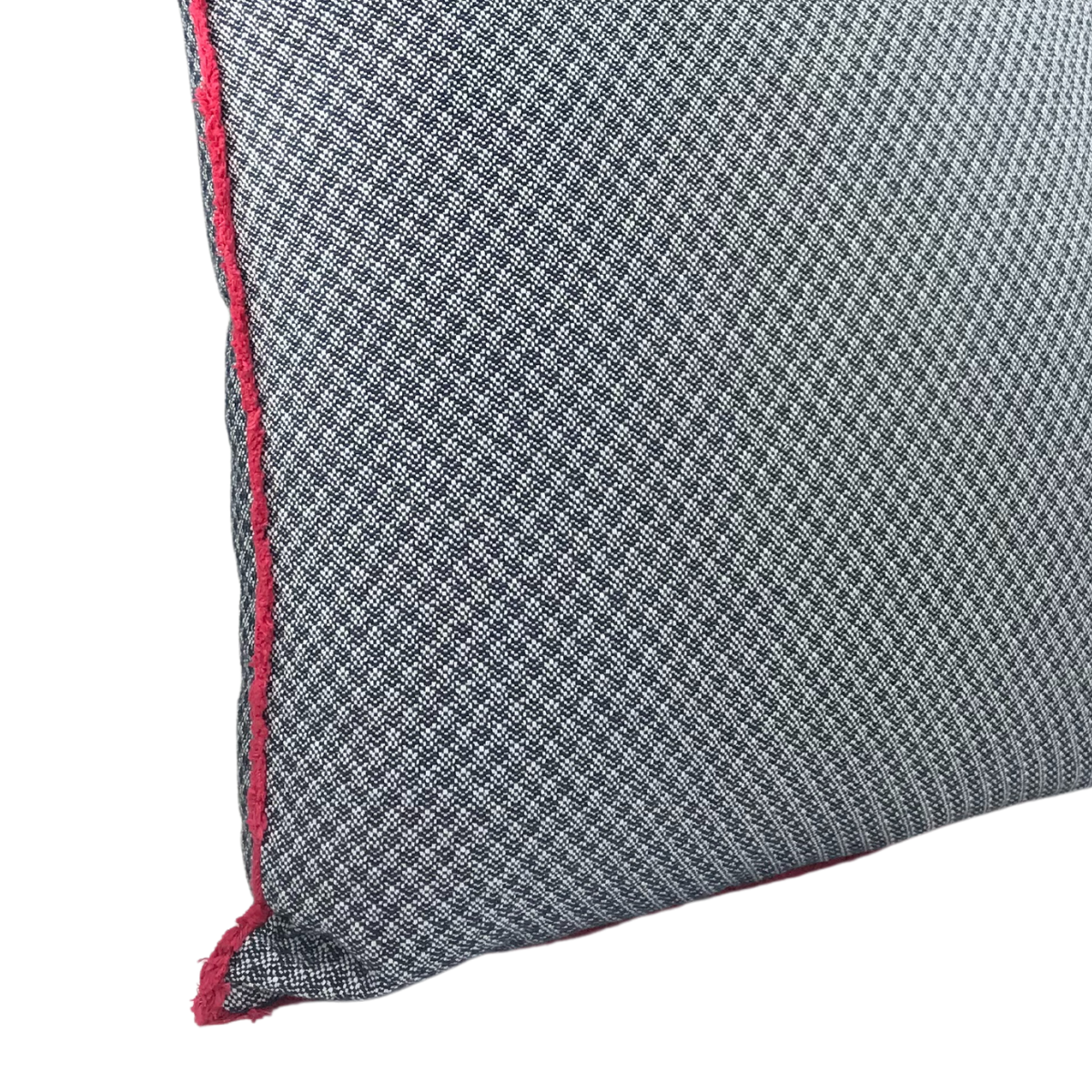 MUDELL 50x50 Cushion Blue Pattern with Pink Fringe