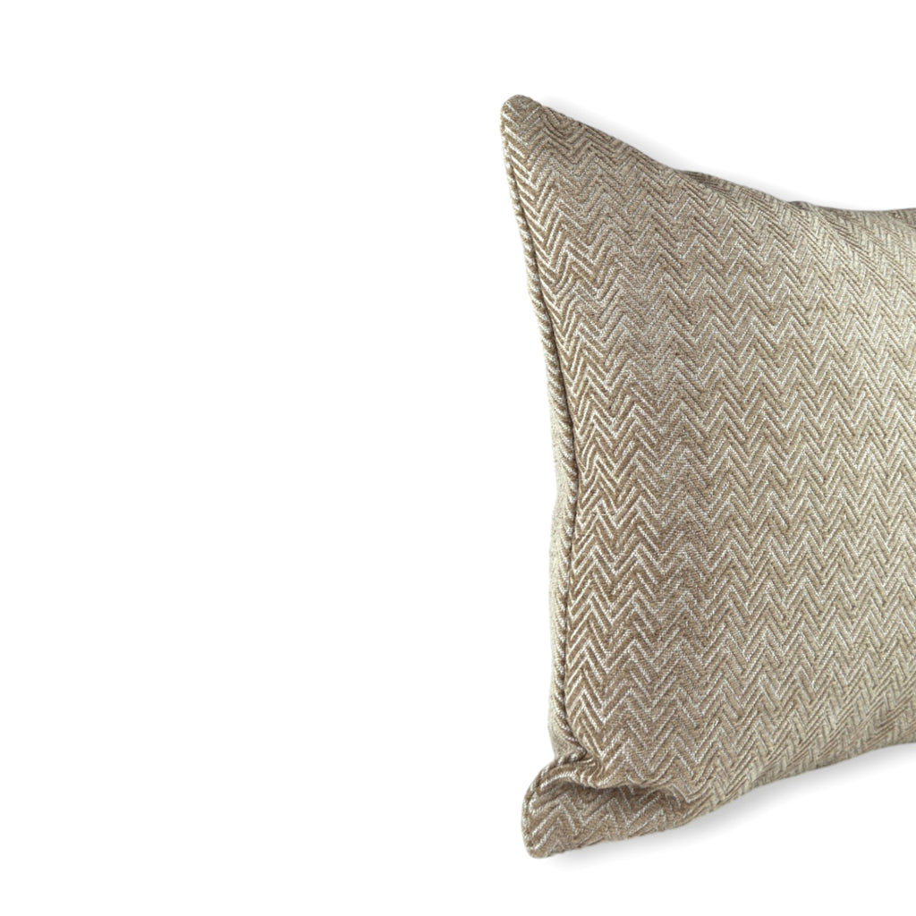 Almofada MUDELL 50x50 em tecido em espinha Bege