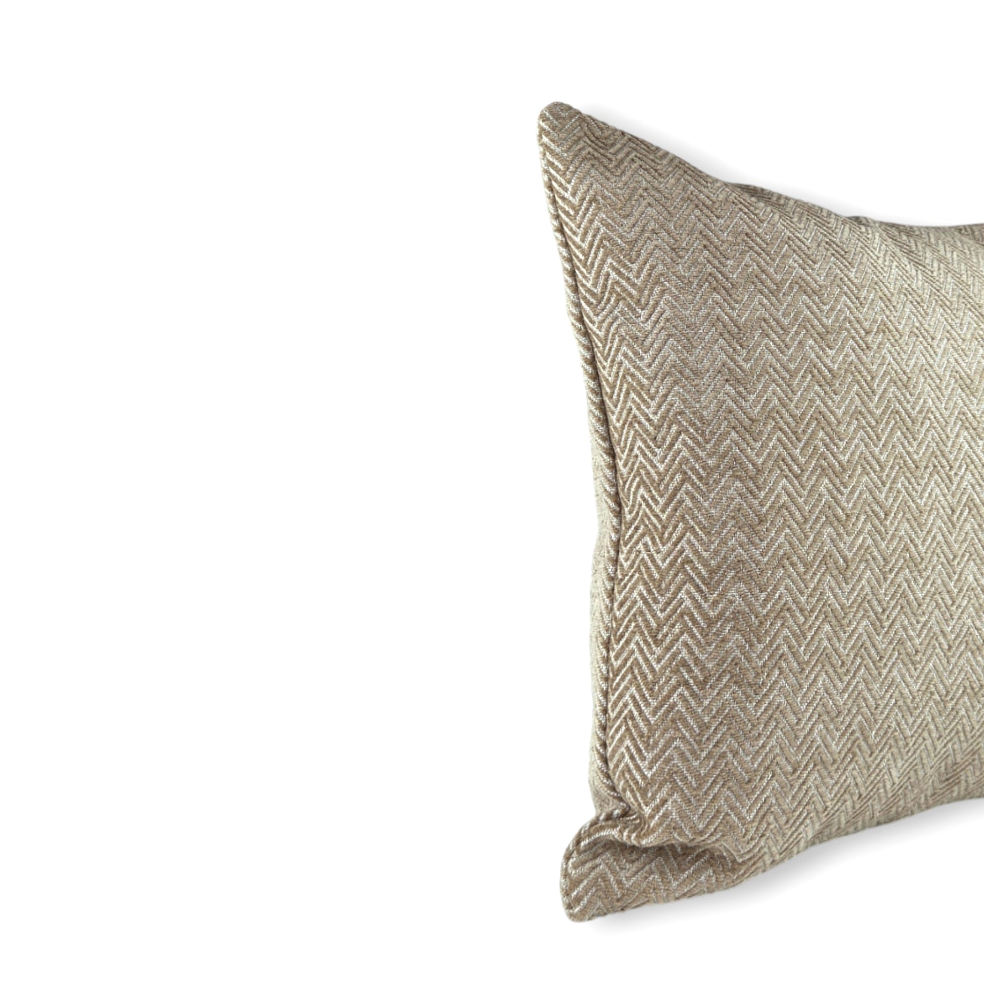 Almofada MUDELL 50x50 em tecido em espinha Bege