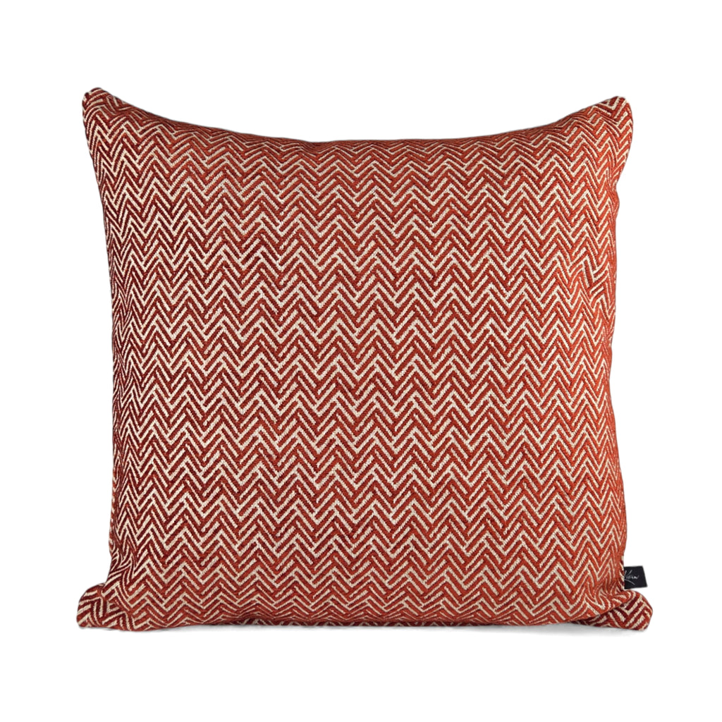 Almofada MUDELL 50x50 em tecido em espinha Vermelho