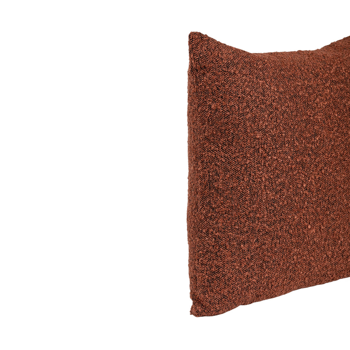Almofada NOKKLI 45x45 Bouclé Castanho Terracota