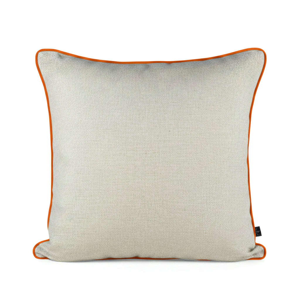 Almofada DINJA 50x50 Linho com vivo Laranja