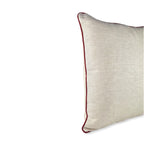 Almofada DINJA 50x50 Linho com vivo Vermelho Bordeuax