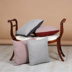 Cushion MUDELL 45x45 Bordeaux Pied Poule with Velvet Back